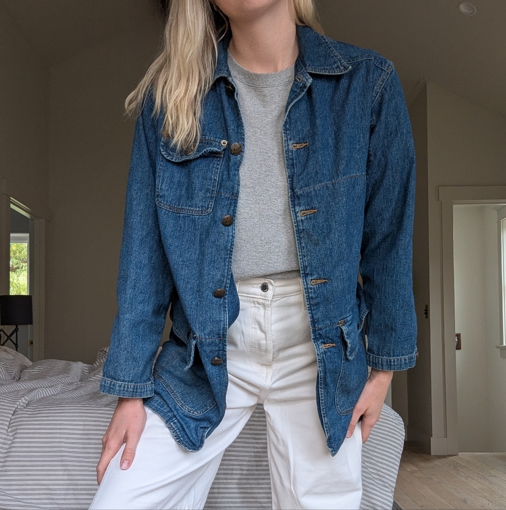 Vintage Demin Chore Barn Jacket Size 6 Medium